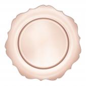 Plastic Scalloped Charger Plate 13" - 24 Pack - Blush