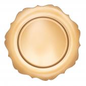 Plastic Scalloped Charger Plate 13" - 24 Pack - Gold