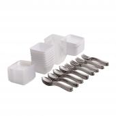 Premium Plastic Appetizer Set 96pc