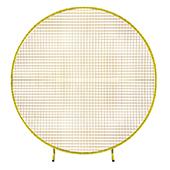 Decostar™ Round Gold Metal Mesh Backdrop Arch - 6.5ft Tall