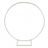 Simple Modern Circle Arch 65" - Silver