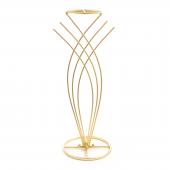 Modern Fan Floral Stand 36" - Gold