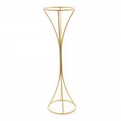 Geometic Floral Riser 40" - Gold