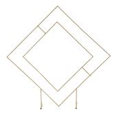 Metal Floor Geometric Frame 78" - Gold