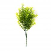 Decostar™ Yellow Faux Boxwood Stem 14"