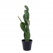 Faux Prickly Pear Cactus with Pot - 30“