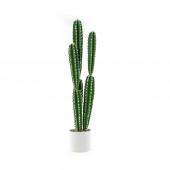 Faux Euphorbia Cactus With Pot - 34“