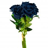 Artificial Rose Flower Bouquet - Navy