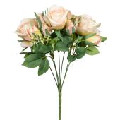Artificial Deluxe Rose Bouquet - Blush