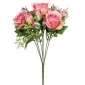 Artificial Deluxe Rose Bouquet - Pink