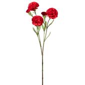 Artificial Carnation Stem 24" - Red