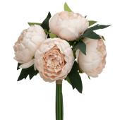 Artificial Peony Bouquet 10" - Blush