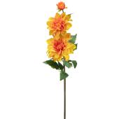 Decostar™ Premium Artificial Dahlia Branch 30" - Orange