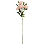 Artificial 7 Head Rose Branch 29" - Blush