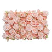 Artificial Mixed Rose Hydrangea Flower Mat - Blush