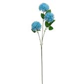 Artificial 3 Head Bolocephalus Saussureoides Stem 25" - Blue