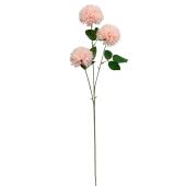 Artificial 3 Head Bolocephalus Saussureoides Stem 25" - Pink