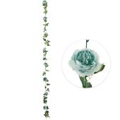 Decostar™ Artificial Peony Flower Garland - Blue