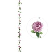 Artificial Peony Flower Garland - Lavender