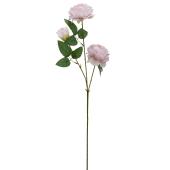 Artificial 3 Head Peony Stem 25" - Lavender