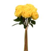 Decostar™ Artificial Rose Flower Bouquet - Yellow