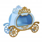 Kids' Wooden Pumpkin Carriage 47¼" - Blue