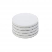 Foil Covered Cake Drum 8" 5pc/pack - White