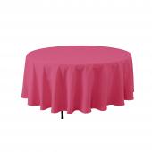 Economy Round Polyester Table Cover 90" - Magenta