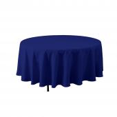 Economy Round Polyester Table Cover 90" - Royal Blue