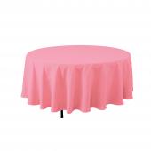 Economy Round Polyester Table Cover 108" - Pink