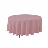 Economy Round Polyester Table Cover 120" - Mauve