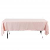 Economy Rectangle Polyester Table Cover 60" x 102" - Blush