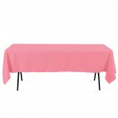 Economy Rectangle Polyester Table Cover 60" x 102" - Pink
