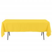 Economy Rectangle Polyester Table Cover 60" x 102" - Yellow