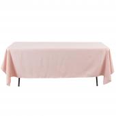 Economy Rectangle Polyester Table Cover 60" x 126" - Blush
