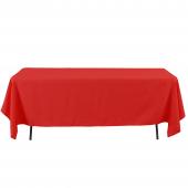 Economy Rectangle Polyester Table Cover 60" x 126" - Red