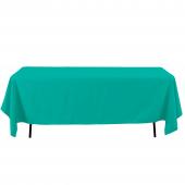 Decostar™ Economy Rectangle Polyester Table Cover 60" x 126" - Turquoise