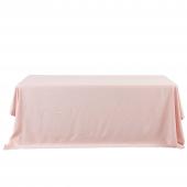 Economy Rectangle Polyester Table Cover 90" x 132" - Blush