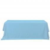 Economy Rectangle Polyester Table Cover 90" x 132" - Blue