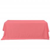 Economy Rectangle Polyester Table Cover 90" x 132" - Coral