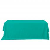 Decostar™ Economy Rectangle Polyester Table Cover 90" x 132" - Turquoise