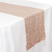 Economy Sequin Table Runner 12" x 108" - 6 pieces - Blush