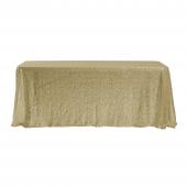 Economy Rectangle Sequin Table Cover 60" x 102" - Champagne