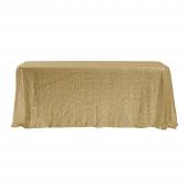 Economy Rectangle Sequin Table Cover 60" x 102" - Gold