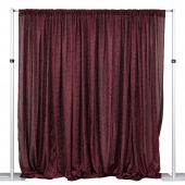 Metallic Spandex Curtain - 10ft Tall x 20ft Wide - Burgundy
