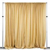 Metallic Spandex Curtain - 10ft Tall x 20ft Wide - Gold