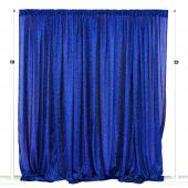 Metallic Spandex Curtain - 10ft Tall x 20ft Wide - Royal Blue