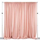 Metallic Spandex Curtain - 10ft Tall x 20ft Wide - Rose Gold