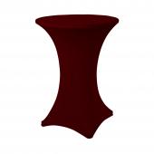 Spandex Cocktail Table Cover - Burgundy
