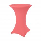 Spandex Cocktail Table Cover - Coral